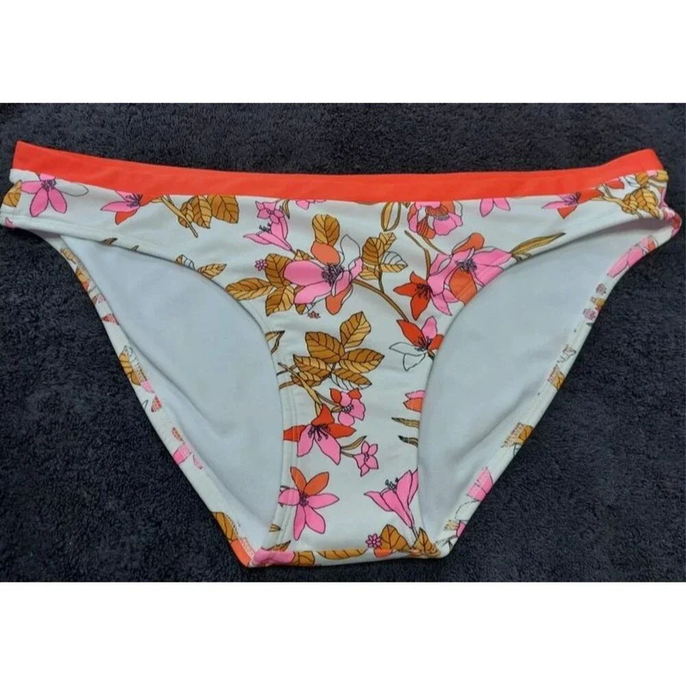 Xhilaration Women's XL Bikini Bottoms Floral Pattern
